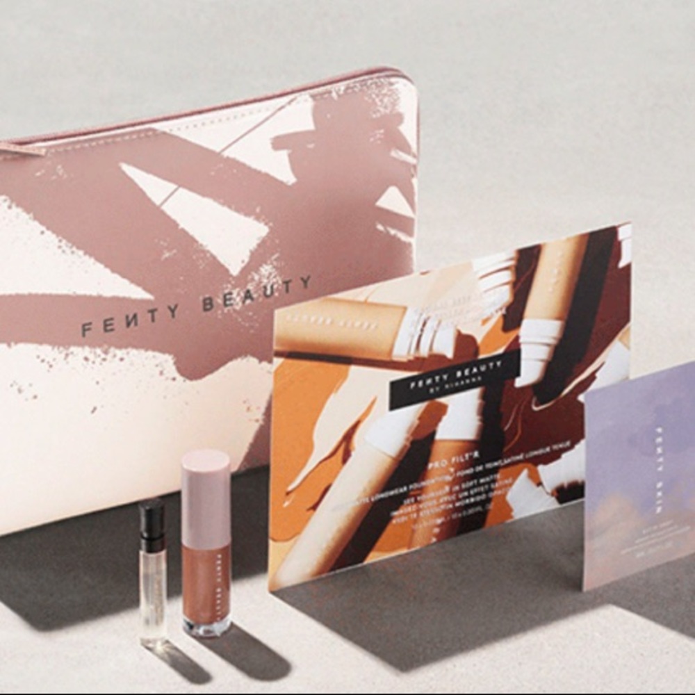 Fenty Luxury Makeup Bag with Samples NWT